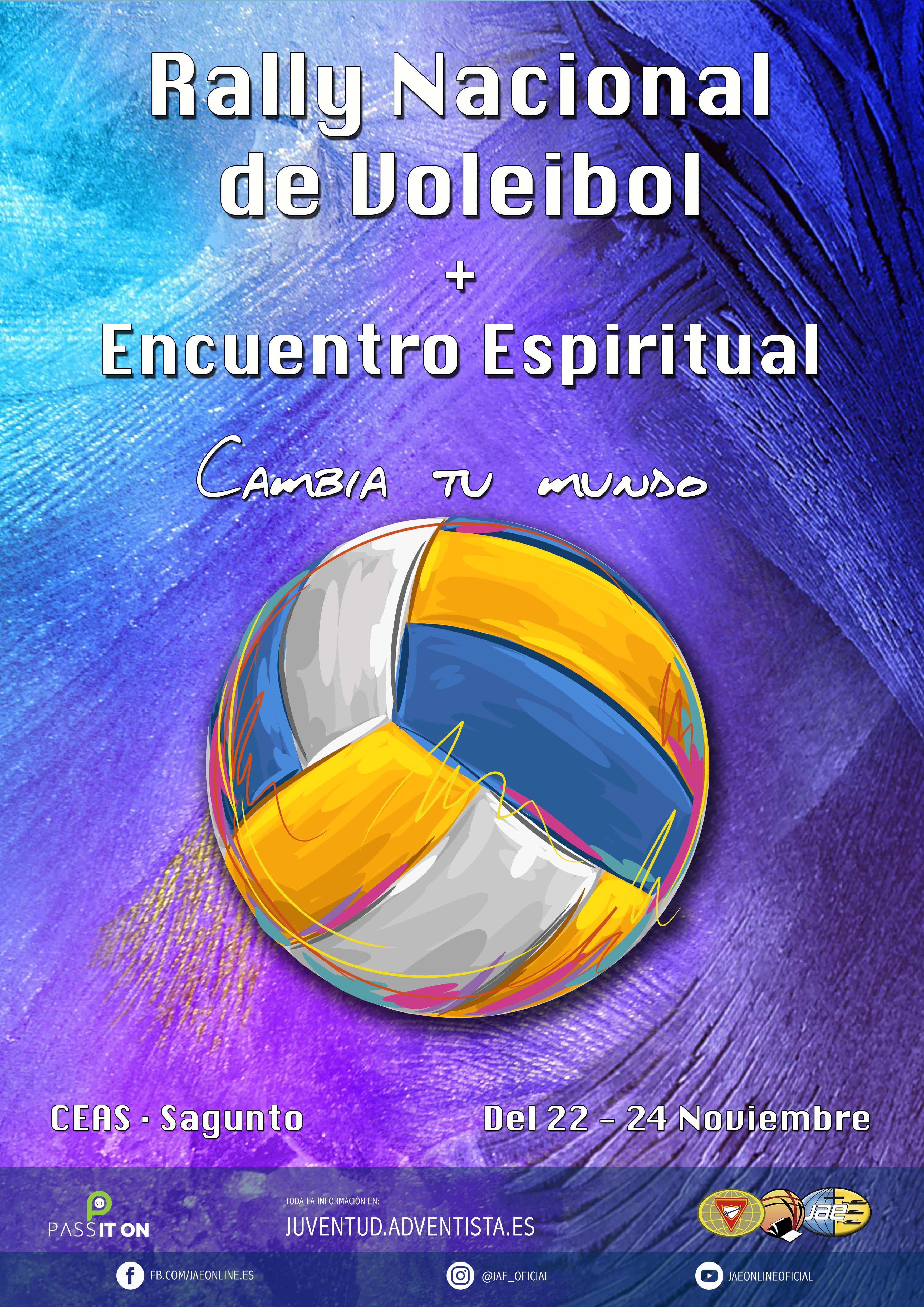 RALLY NACIONAL DE VOLEIBOL + ENCUENTRO ESPIRITUAL 2019