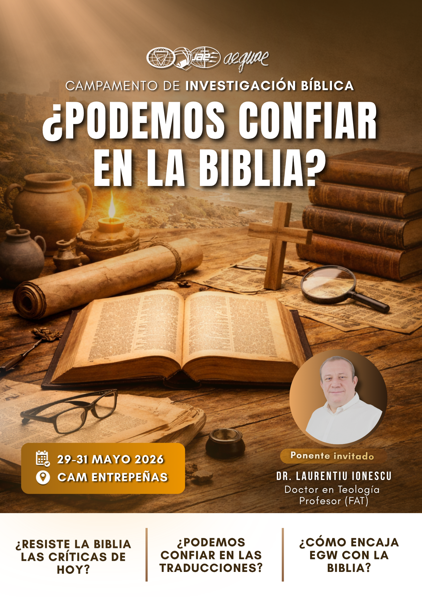 Campamento de Investigación Bíblica  “¿Podemos confiar en la Biblia?”